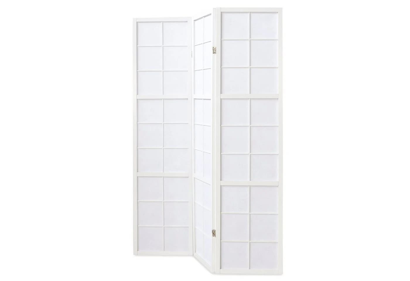 Homestyle4u Paravent Raumteiler Holz Trennwand Weiß Indoor Hochzeit Sichtschutz 3-teilig - Bild 3