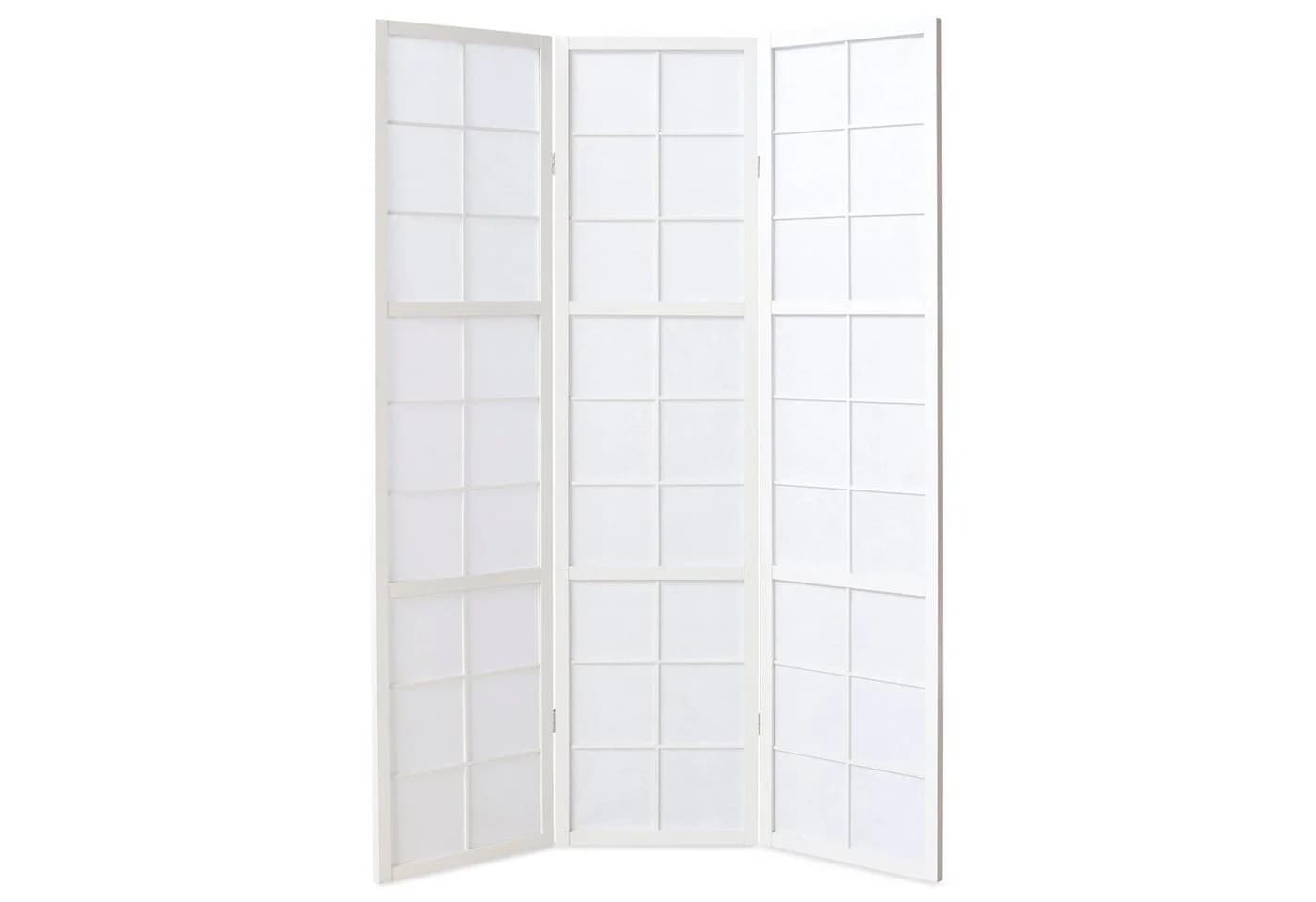 Homestyle4u Paravent Raumteiler Holz Trennwand Weiß Indoor Hochzeit Sichtschutz 3-teilig - Bild 4