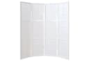 Homestyle4u Paravent Raumteiler Holz Weiß Karomuster Bild 4