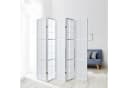 Homestyle4u Paravent Raumteiler Holz Trennwand Weiß Indoor Hochzeit Sichtschutz 5-teilig faltbar Bild 1