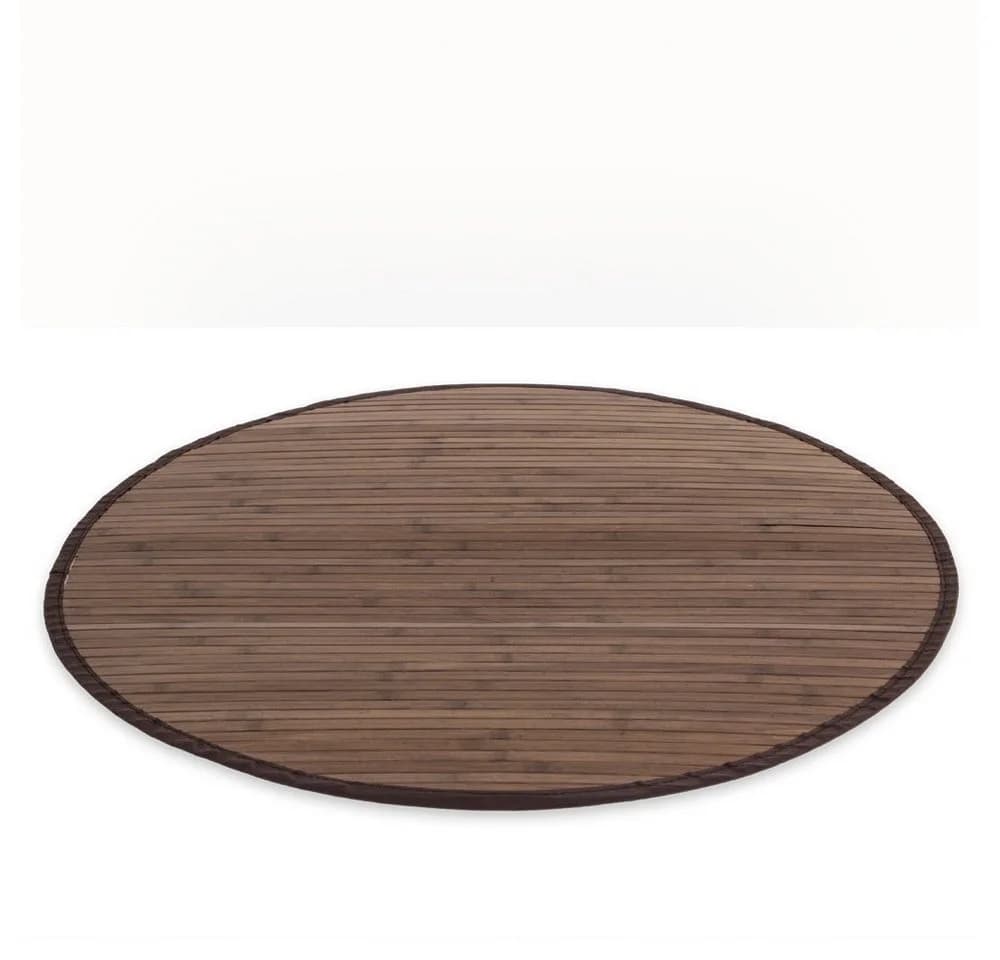 Homestyle4u Bambusteppich Dunkelbraun Rund - Bild 2