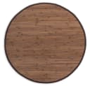 Homestyle4u Bambusteppich Dunkelbraun Rund Bild 3