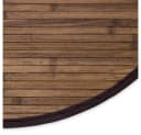 Homestyle4u Bambusteppich Dunkelbraun Rund Bild 5