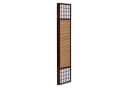 Homestyle4u Paravent Raumteiler Braun Holz mit Bambus und Reispapier Bild 4
