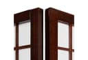 Homestyle4u Paravent Raumteiler Braun Holz mit Bambus und Reispapier Bild 5