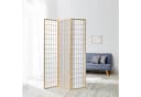 Homestyle4u Paravent Raumteiler Shoji Braun Weiß Faltbar Bild 2