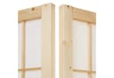 Homestyle4u Paravent Raumteiler Shoji Braun Weiß Faltbar Bild 5