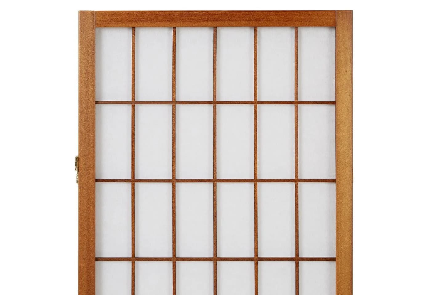Homestyle4u Paravent Raumteiler 3-teilig Braun Weiß Shoji Holz - Bild 5