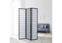 Homestyle4u Paravent Raumteiler Shoj Schwarz Spanische Wand Bild 1