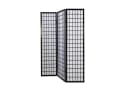 Homestyle4u Paravent Raumteiler Shoj Schwarz Spanische Wand Bild 5