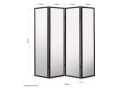 Homestyle4u Paravent Holz Raumteiler Shoji Weiß Faltbar Bild 4
