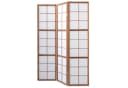 Homestyle4u Paravent Raumteiler Braun Shoji Indoor Faltbar Holz Bild 3