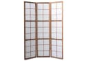 Homestyle4u Paravent Raumteiler Braun Shoji Indoor Faltbar Holz Bild 4