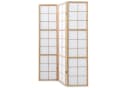 Homestyle4u Paravent Holz Raumteiler Shoji Weiß 3-teilig faltbar Bild 1