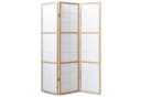 Homestyle4u Paravent Holz Raumteiler Shoji Weiß 3-teilig faltbar Bild 5
