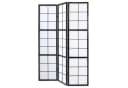 Homestyle4u Paravent Holz Raumteiler Shoji Schwarz Weiß Bild 3