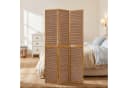 Homestyle4u Paravent 3-fach Raumteiler Holz Braun Bild 2