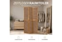 Homestyle4u Paravent 3-fach Raumteiler Holz Braun Bild 4