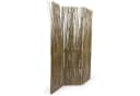 Homestyle4u Paravent Raumteiler Weide Grau 3-teilig Bild 3