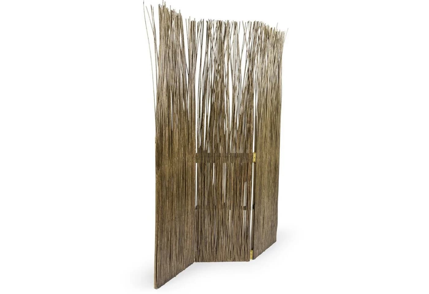 Homestyle4u Paravent Raumteiler Weide Grau 3-teilig - Bild 3