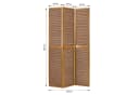 Homestyle4u Paravent Raumteiler 2m Höhe Bambus Holz 3-teilig Faltbar Bild 1