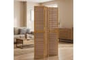 Homestyle4u Paravent Raumteiler 2m Höhe Bambus Holz 3-teilig Faltbar Bild 2