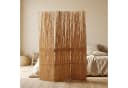 Homestyle4u Paravent Raumteiler Weide Natur Bild 2