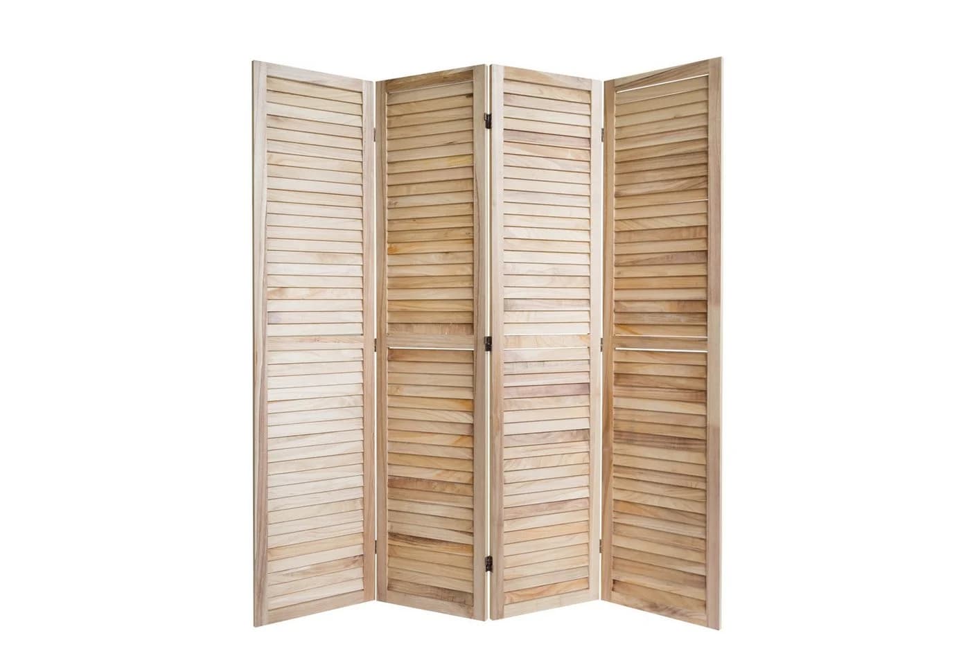 Homestyle4u Paravent Raumteiler Holz 4-teilig Sichtschutz Indoor - Bild 2