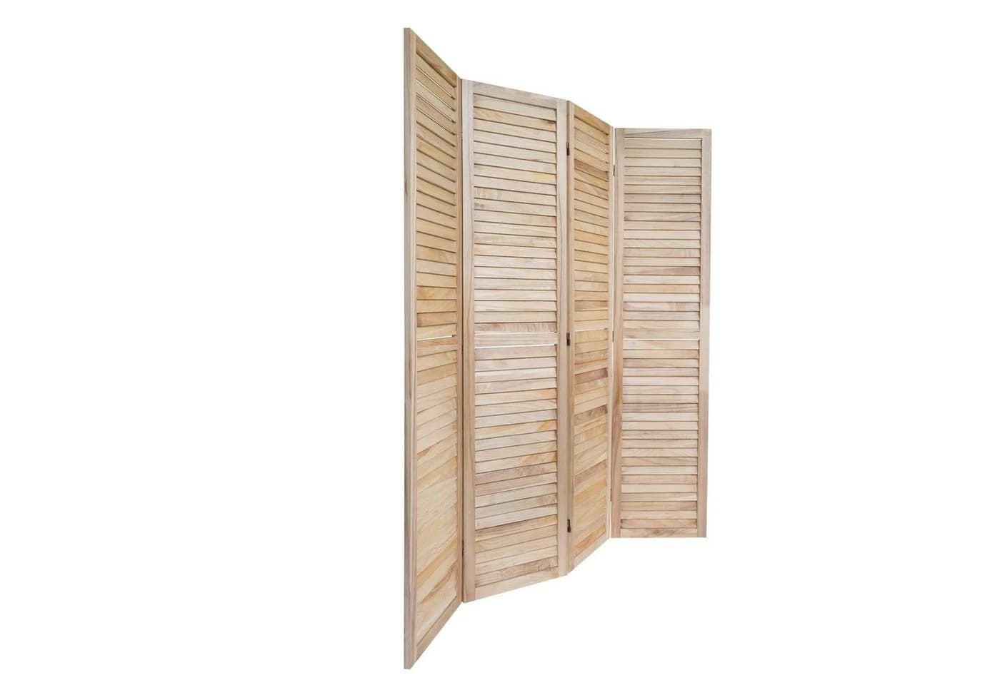 Homestyle4u Paravent Raumteiler Holz 4-teilig Sichtschutz Indoor - Bild 4