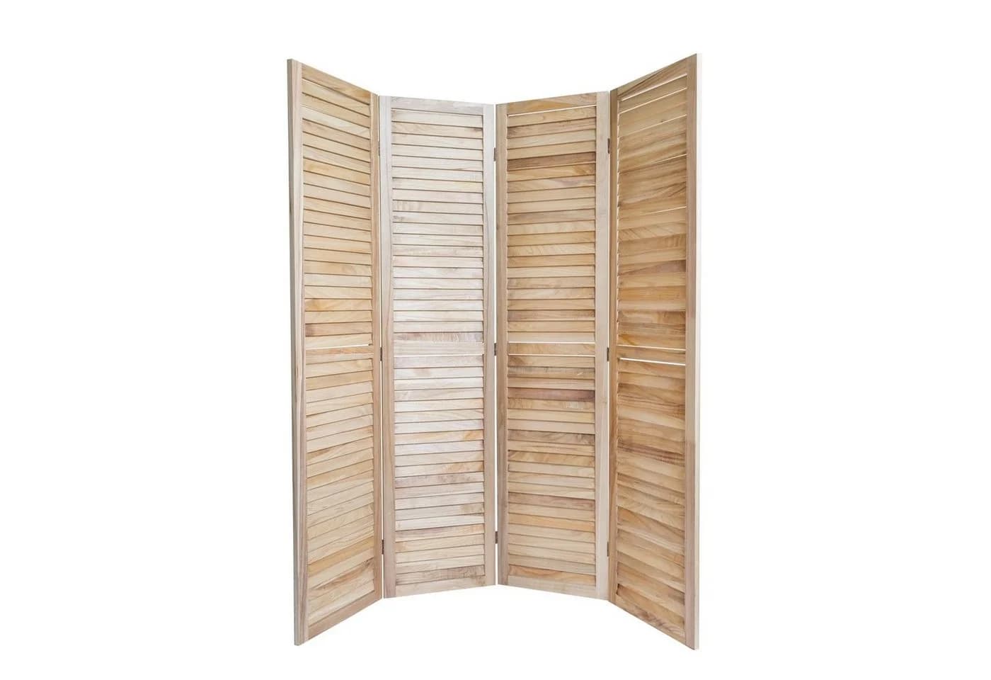 Homestyle4u Paravent Raumteiler Holz 4-teilig Sichtschutz Indoor - Bild 5