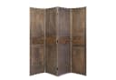 Homestyle4u Paravent Raumteiler Holz Braun 4-teilig faltbar Bild 2
