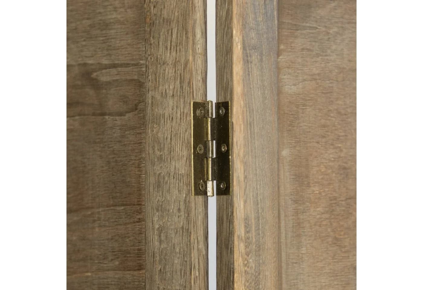 Homestyle4u Paravent Raumteiler Holz Braun 4-teilig faltbar - Bild 5