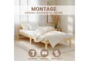 Homestyle4u Palettenbett 90x200 Kiefer Natur mit Lattenrost Bild 3