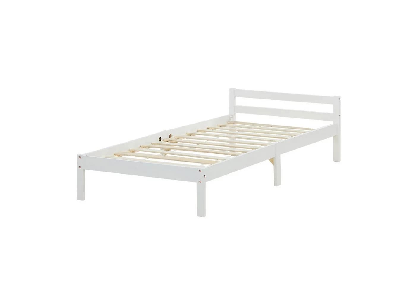 Homestyle4u Palettenbett Kiefer Natur Lattenrost Set - Bild 2