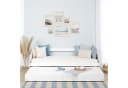 Homestyle4u Ausziehbett 90x200 Weiß Holz mit 2 Lattenrosten Bild 1