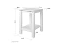 Homestyle4u Nachttisch Kiefernholz Natur Bild 4