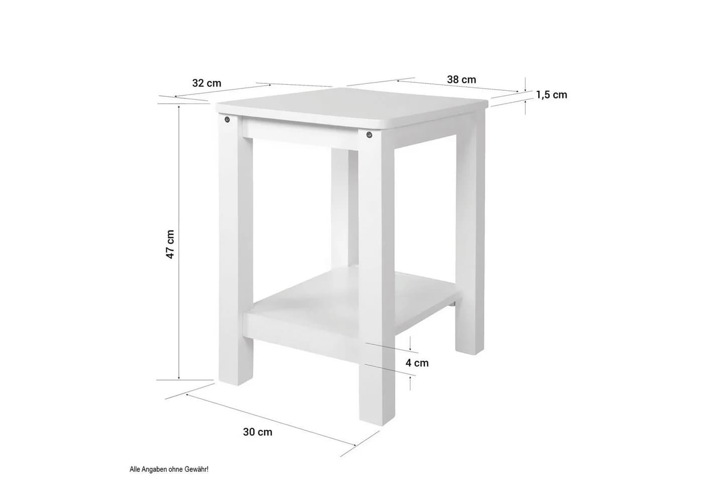 Homestyle4u Nachttisch Kiefernholz Natur - Bild 4