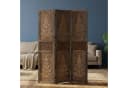 Homestyle4u Paravent Raumteiler Holz Braun Baum-Motiv Bild 1