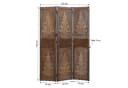 Homestyle4u Paravent Raumteiler Holz Braun Baum-Motiv Bild 3