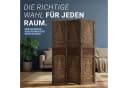 Homestyle4u Paravent Raumteiler Holz Braun Baum-Motiv Bild 4