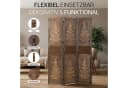 Homestyle4u Paravent Raumteiler Holz Braun Baum-Motiv Bild 5
