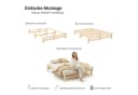 Homestyle4u Palettenbett Kiefernholz bodennah mit Lattenrost Bild 3