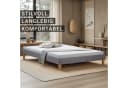 Homestyle4u Polsterbett Grau Futon-Stil mit Lattenrost 160x200 Bild 1