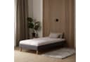 Homestyle4u Polsterbett Grau Futon-Stil ohne Kopfteil mit Lattenrost Bild 2