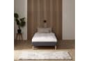 Homestyle4u Polsterbett Grau Futon-Stil ohne Kopfteil mit Lattenrost Bild 5