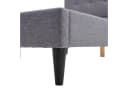Homestyle4u Polsterbett 120x200 Grau Gestepptes Kopfteil Lattenrost Bild 5