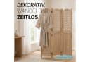 Homestyle4u Paravent Raumteiler Holz Natur 3-teilig faltbar Bild 4