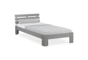 Homestyle4u Massivholzbett Grau mit Lattenrost Modern Bild 2