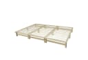 Homestyle4u Familienbett XXL 270x200 cm Kiefernholz Natur Bild 2