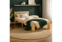Homestyle4u Holzbett 90x200 mit Lattenrost Natur Modern Bild 1